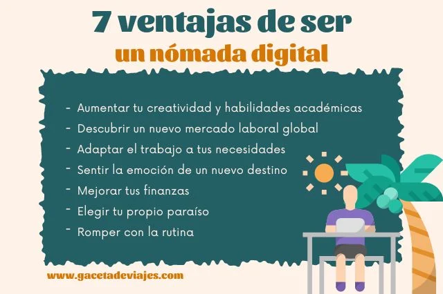 14 ventajas y desventajas de ser un nómada digital - Gaceta de viajes